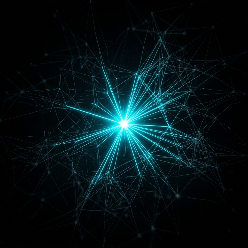 Florida city skyline overlaid with AI data streams showing digital dominance through Web 300 Answer Engine Optimization